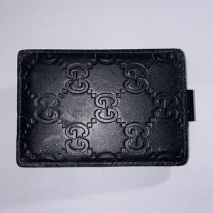 Authentic Gucci Card/Money holder with clip